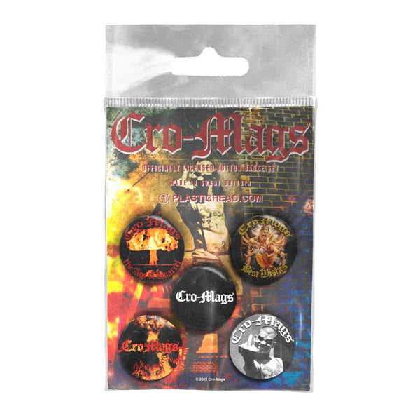 CRO-MAGS BUTTON BADGE SET by CRO-MAGS Badge Pack  PHBADGE124