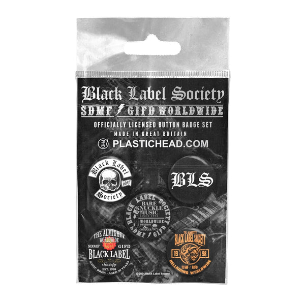 BLACK LABEL SOCIETY BUTTON BADGE SET by BLACK LABEL SOCIETY Badge Pack  PHBADGE129