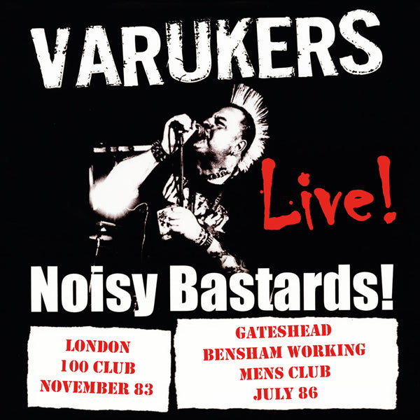 NOISY BASTARDS (RED VINYL) by VARUKERS, THE Vinyl LP  PLATE009LP