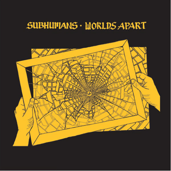 SUBHUMANS WORLDS APART (RED VINYL) VINYL LP