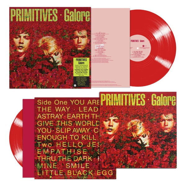 The Primitives ‎– Galore Demon Records ‎– DEMREC947X  Vinyl, LP, Album, Limited Edition, Remastered, Red Vinyl w/signed print
