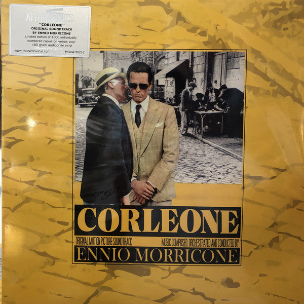 Ennio Morricone ‎– Corleone Vinyl LP  Limited Edition Numbered Yellow