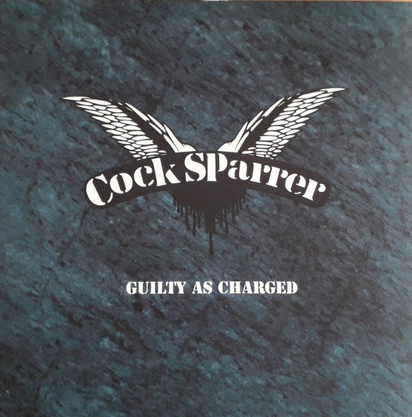 GUILTY AS CHARGES by COCK SPARRER Vinyl LP  marble blue / white PIR031