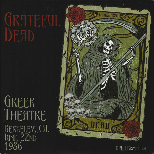 GREEK THEATRE, BERKELEY, CA. JUNE 22ND 1986, KPFA BROADCAST by GRATEFUL DEAD Compact Disc Double  STCR005CD