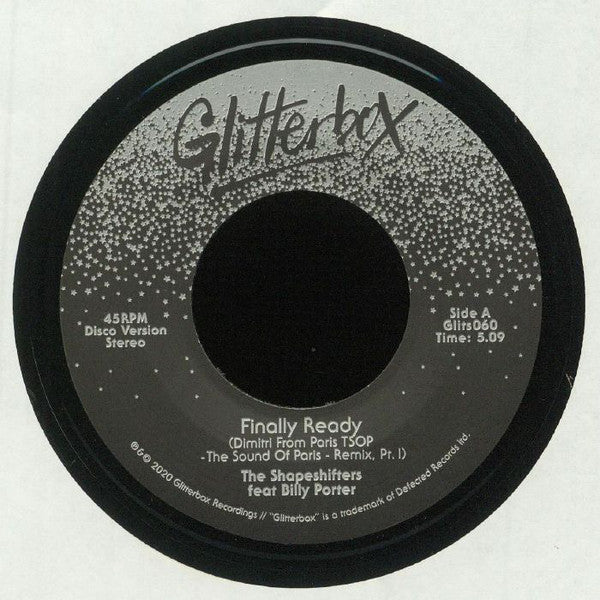 The Shapeshifters Feat Billy Porter ‎– Finally Ready (Dimitri From Paris TSOP - The Sound Of Paris - Remix) 7" vinyl 45