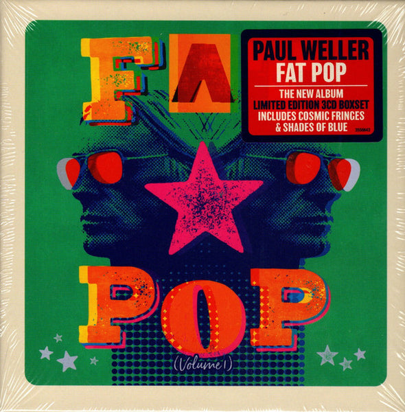 paul weller ‎– Fat Pop (Volume 1)  3 x cd box set