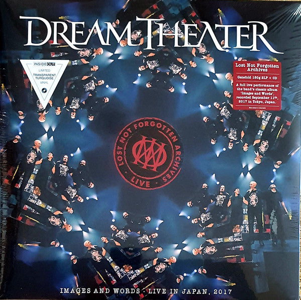 dream theater  Images And Words Live In Japan 2017 2 x lp + cd Turquoise Transparent