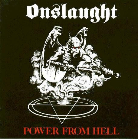 POWER FROM HELL (WHITE / RED SPLATTER VINYL) by ONSLAUGHT Vinyl LP   BOBV829LP   Label: BACK ON BLACK