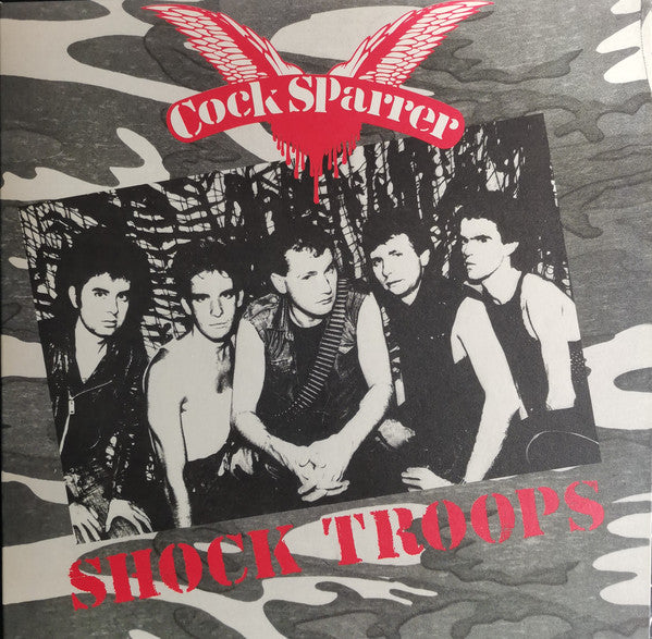 Cock Sparrer ‎ Shock Troops Vinyl LP Limited Edition Remastered Black Ice w/ White Moon Phase