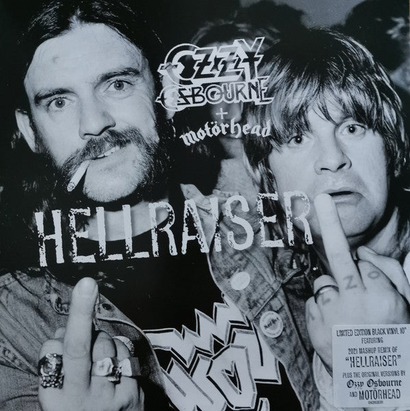 Ozzy Osbourne + Motörhead ‎– Hellraiser Vinyl, 10", 45 RPM, Single