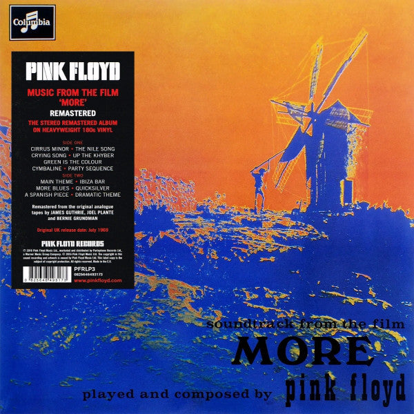 Pink Floyd ‎– Soundtrack From The Film "More" vinyl lp  Pink Floyd Records ‎– PFRLP3