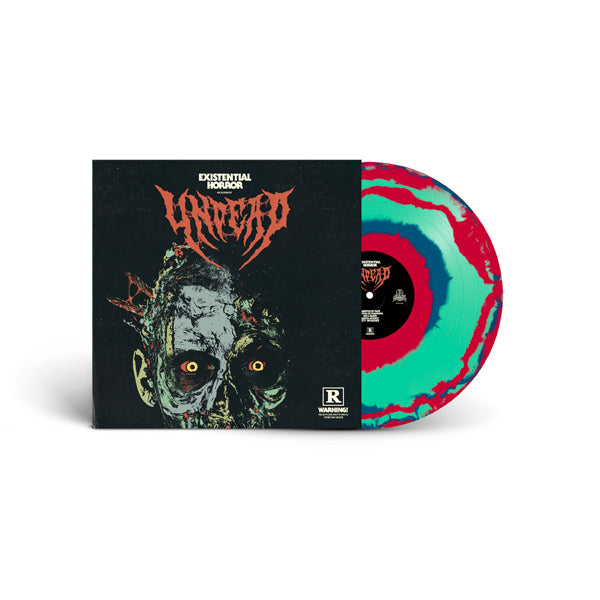 EXISTENTIAL HORROR (RED/BLUE/TEAL SWIRL VINYL) by UNDEAD Vinyl LP  REDA119S
