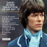 DAVID BOWIE  TRANSITION ON AIR 1967-’71   Limited NUMBERED Edition of just 260 copies on 180g BLUE Vinyl - with ALTERNATE SLEEVE  Label: ROCKWELL // Cat No RWLP069-BLUE