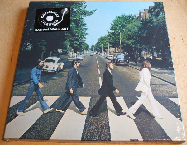 the beatles abbey road stretch canvas wall art 40cm x 40cm official