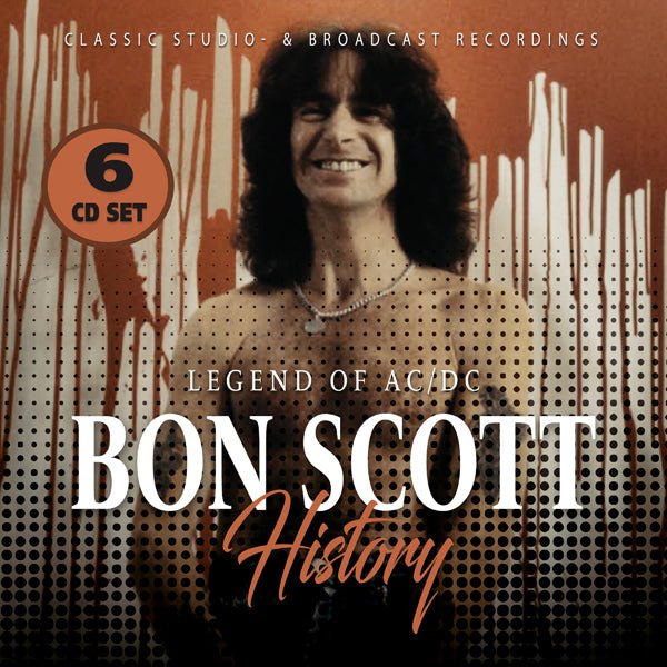 AC/DC BON SCOTT HISTORY (6 - CD SET) COMPACT DISC BOX SET - punk to funk heaven