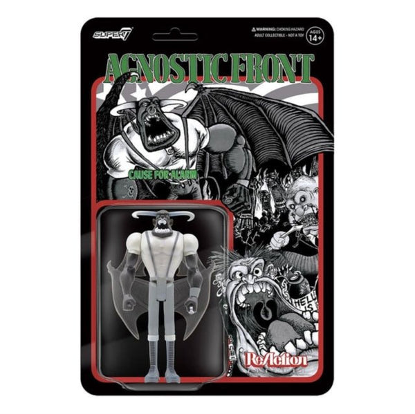 Agnostic Front Reaction Figure - Eliminator (Grayscale) super 7 - punk to funk heaven