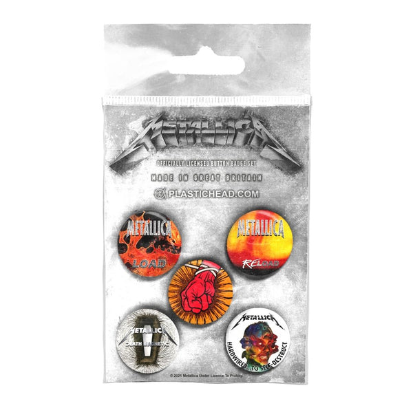 ALBUMS 1996 - 2016 BUTTON BADGE SET by METALLICA Badge Pack PHBADGE121 - punk to funk heaven