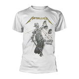 AND JUSTICE FOR ALL (WHITE) by METALLICA T-Shirt - punk to funk heaven