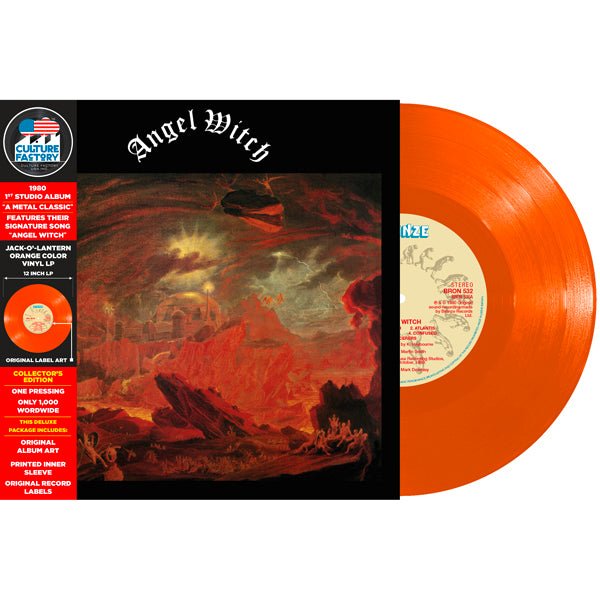 ANGEL WITCH (ORANGE VINYL) by ANGEL WITCH Vinyl LP - punk to funk heaven