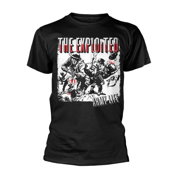 ARMY LIFE (BLACK) by EXPLOITED, THE T-Shirt PRE ORDER - punk to funk heaven