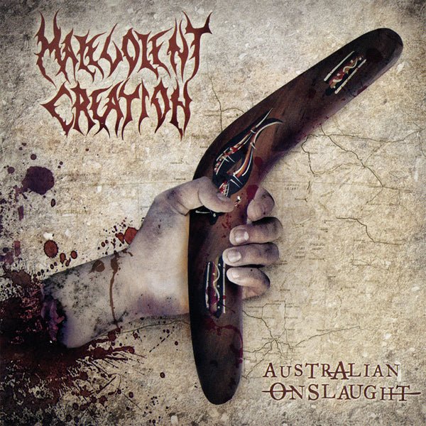 AUSTRALIAN ONSLAUGHT (YELLOW VINYL) by MALEVOLENT CREATION Vinyl Double Album BOBV923LPLTD - punk to funk heaven
