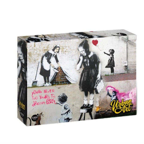Banksy Girl On A Stool (1000Pc) Puzzle - punk to funk heaven