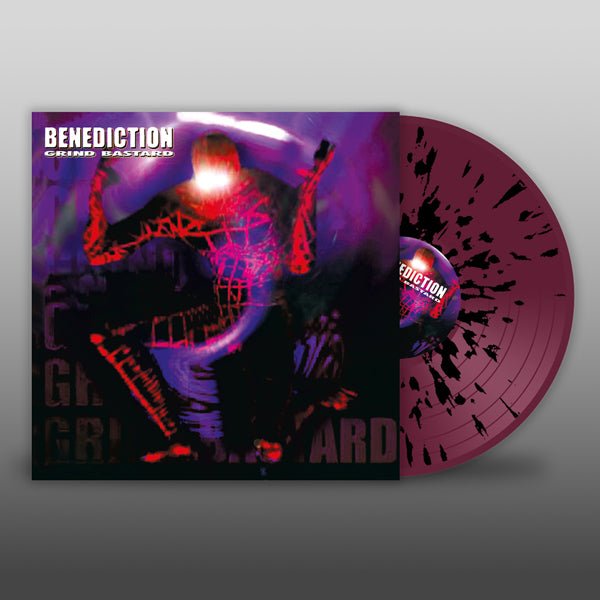 BENEDICTION GRIND BASTARD (PURPLE/BLACK SPLATTER VINYL) VINYL DOUBLE ALBUM - punk to funk heaven
