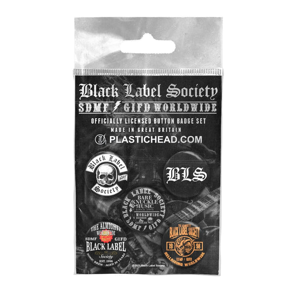 BLACK LABEL SOCIETY BUTTON BADGE SET by BLACK LABEL SOCIETY Badge Pack PHBADGE129 - punk to funk heaven