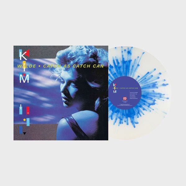 CATCH AS CATCH CAN - CLEAR WITH BLUE SPLATTER VINYL EDITION by KIM WILDE Vinyl LP PCRPOPLP214X - punk to funk heaven