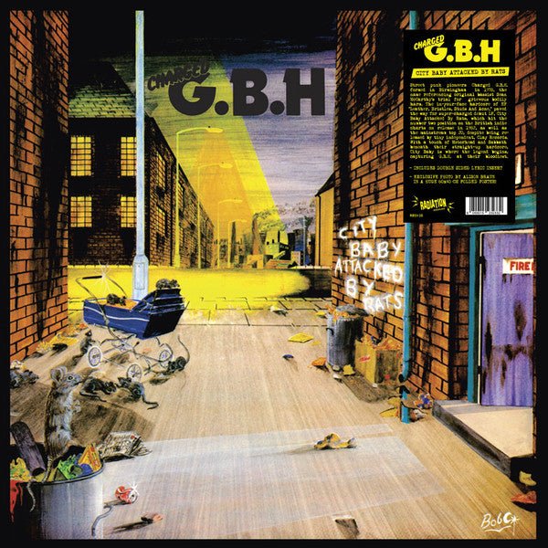 Charged G.B.H ‎– City Baby Attacked By Rats Label: Radiation Reissues ‎ RRS135 Format: Vinyl LP Yellow Splatter - punk to funk heaven