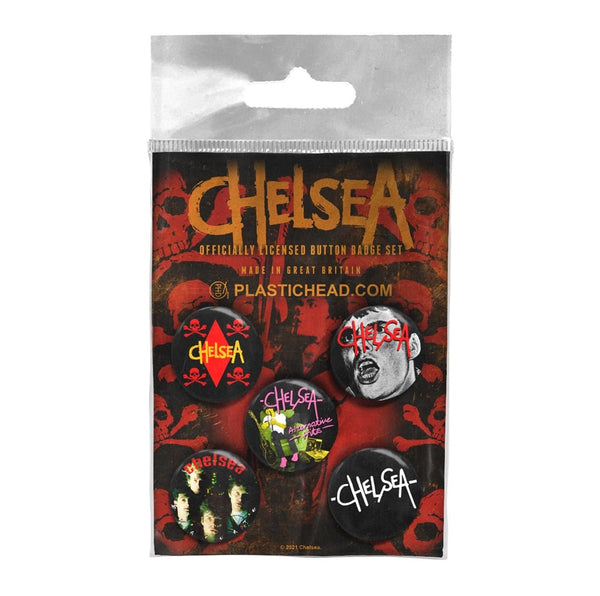 CHELSEA BUTTON BADGE SET by CHELSEA Badge Pack PHBADGE135 - punk to funk heaven