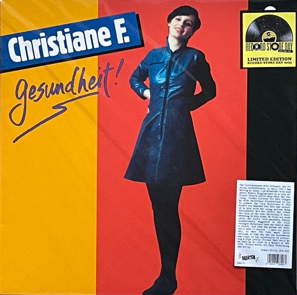 Christiane F. ‎– Gesundheit! Radiation Reissues ‎– RRS172 Vinyl lp Red Splattered - punk to funk heaven