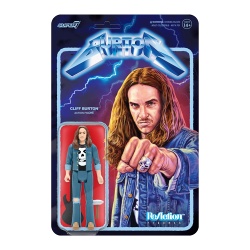 Cliff Burton Metallica Reaction Figure super 7 - punk to funk heaven