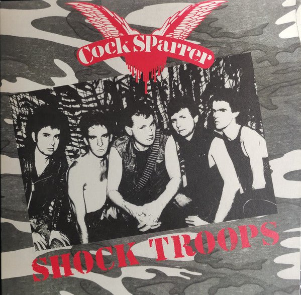 Cock Sparrer ‎ Shock Troops Vinyl LP Limited Edition Remastered Black Ice w/ White Moon Phase - punk to funk heaven
