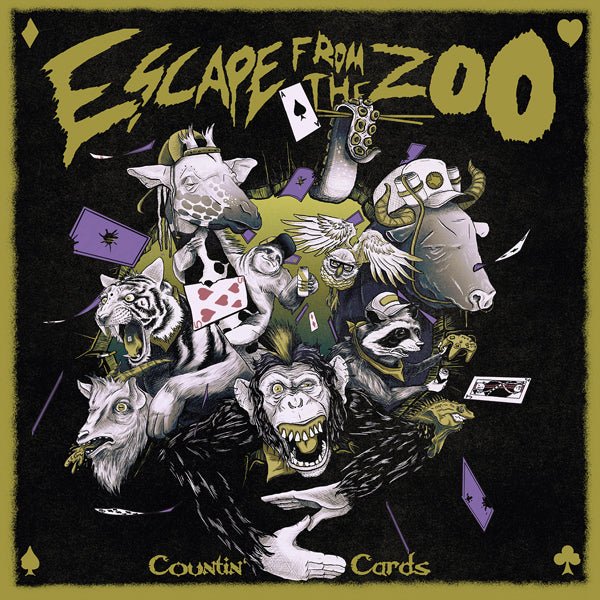 COUNTIN’ CARDS by ESCAPE FROM THE ZOO Compact Disc FAT150CD - punk to funk heaven