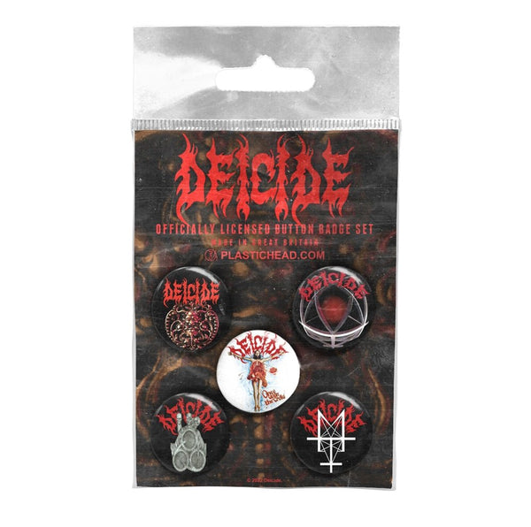DEICIDE BUTTON BADGE SET by DEICIDE Badge Pack PHBADGE143 - punk to funk heaven