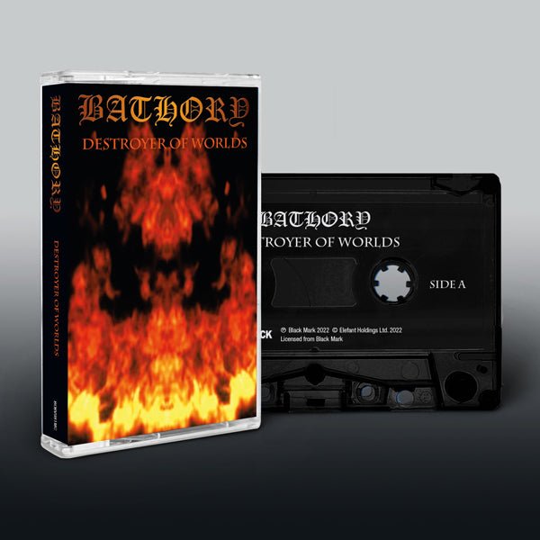 DESTROYER OF WORLDS by BATHORY Music Cassette BOBV981MC - punk to funk heaven