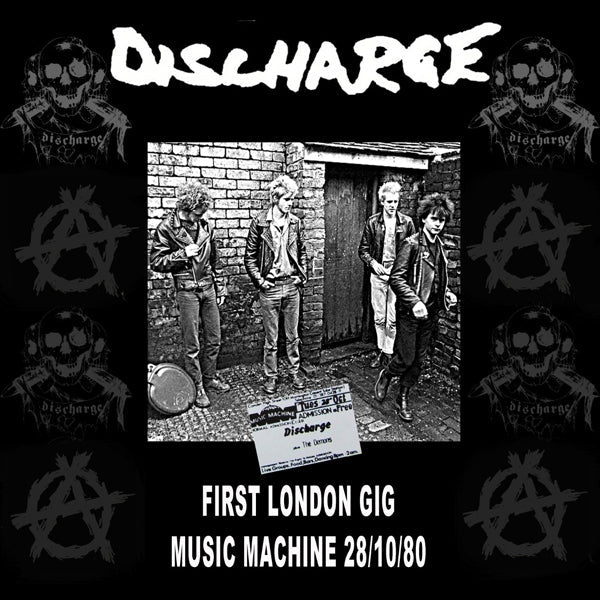 DISCHARGE MUSIC MACHINE 28/10/80 - FIRST LONDON GIG (TRANSPARENT PURPLE VINYL + POSTER) VINYL LP - punk to funk heaven
