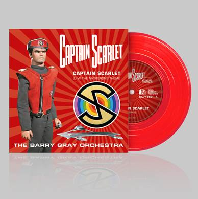 GERRY ANDERSON / TV SOUNDTRACK     Captain Scarlet 7" red vinyl ltd / 1000