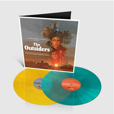 OST : The Outsiders  music by Carmine Coppola 2 x colour lp set SILLP1428