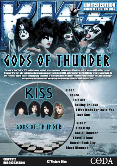 KISS  Gods Of Thunder (Picture Disc)  CPLPD212  vinyl lp