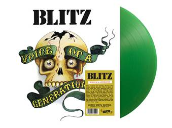 Blitz – Voice Of A Generation Label: Radiation Reissues  Cat No: RRS32CV  Format: LP ‘Green Vinyl’