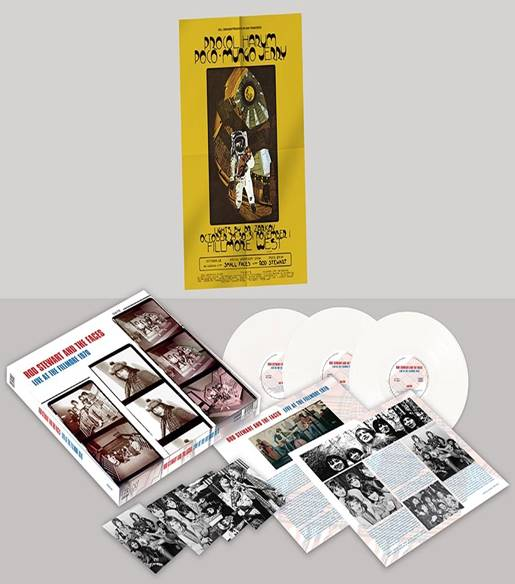 ROD STEWART AND THE FACES  Live At The Fillmore 1970  LC3LPC5077  3 x colour vinyl lp box set
