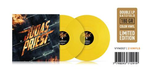 The Many Faces Of  Judas Priest  Double Gatefold  Transparent Yellow Vinyl 2 x lp