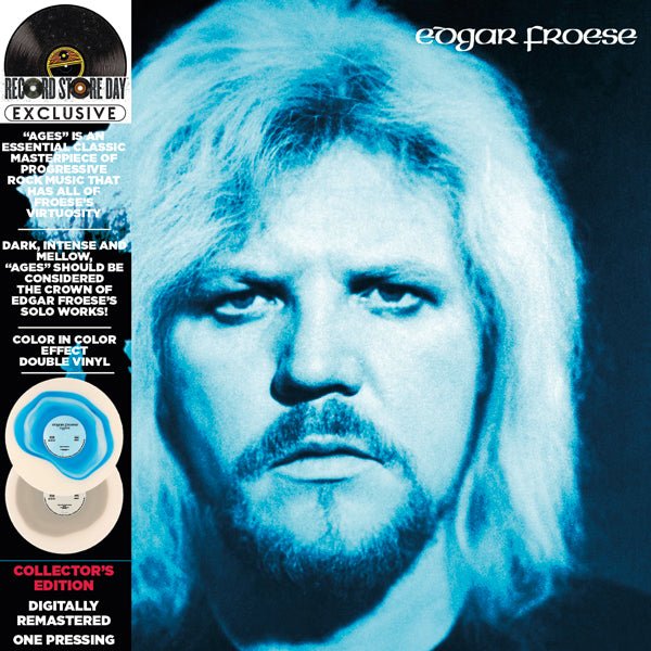 EDGAR FROESE AGES (GREY WHITE/GREEN WHITE VINYL)(RSD 2023) VINYL DOUBLE ALBUM - punk to funk heaven