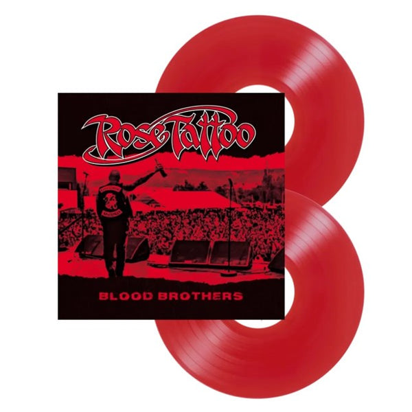 BLOOD BROTHERS (LTD EDITION GATEFOLD 2LP RED VINYL) by ROSE TATTOO Vinyl Double Album  GOLDRRLP032