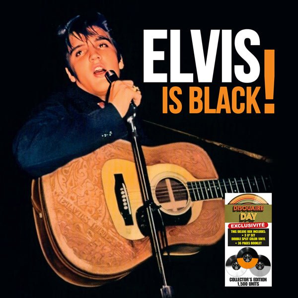 ELVIS PRESLEY ELVIS IS BLACK (COLOURED VINYL)(RSD 2023) VINYL - 3 LP BOX SET - punk to funk heaven