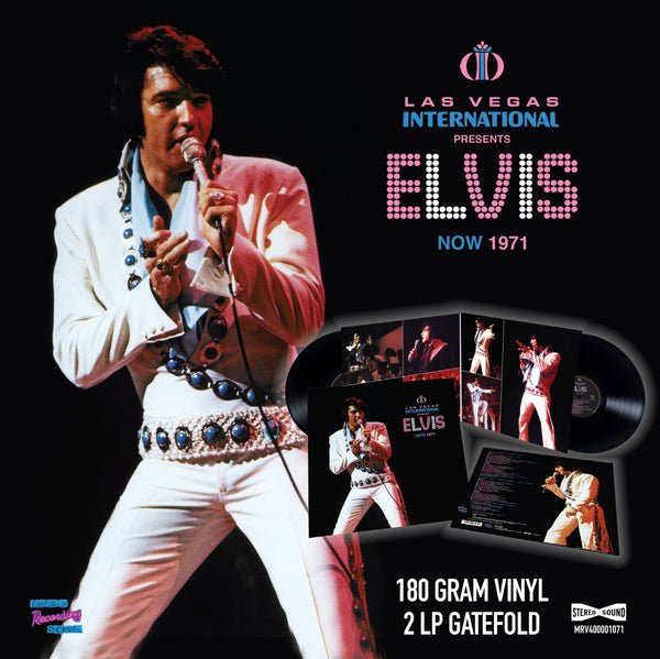 ELVIS PRESLEY LAS VEGAS INTERNATIONAL PRESENTS ELVIS – NOW 1971 VINYL DOUBLE ALBUM - punk to funk heaven