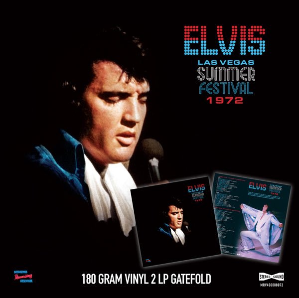 ELVIS PRESLEY LAS VEGAS SUMMER FESTIVAL 1972 (2LP) VINYL DOUBLE ALBUM - punk to funk heaven