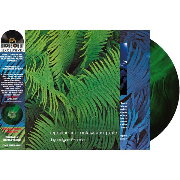 EPSILON IN MALAYSIAN PALE (GREEN/CLEAR MARBLE VINYL) (RSD 2022) by EDGAR FROESE Vinyl LP - punk to funk heaven